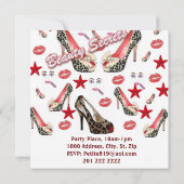 Grand Opening Beauty Salon Kaart Invitation (Achterkant)