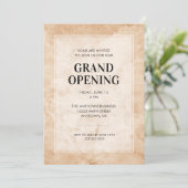 Grand Opening Event | Stijlvolle marmeren achtergr Kaart (Staand voorkant)