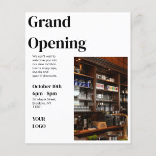 Grand Opening Flyer Minimaal