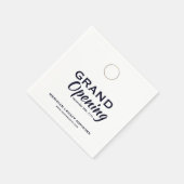 Grand Opening Launch Event Servetten met Logo (Hoek)