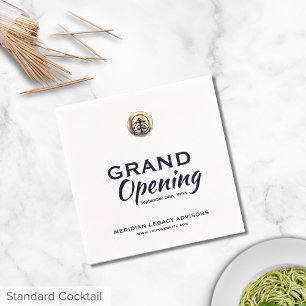 Grand Opening Launch Event Servetten met Logo