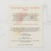Grand Opening Minimal Flowers Beauty Brochure (Achterkant)