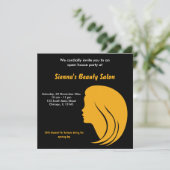 Grand Opening Salon (Goud) Kaart (Staand voorkant)