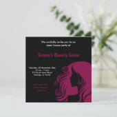 Grand Opening Salon (Maroon) Kaart (Staand voorkant)