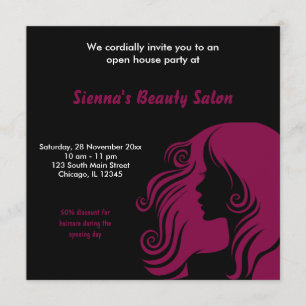 Grand Opening Salon (Maroon) Kaart