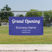 Grand Opening Script Bedrijfsnaam Telefoon No. Blu Spandoek (Insitu)