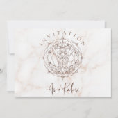 Grand Opening Spa Meditatie Mandala Kalm Marmer Kaart (Voorkant)