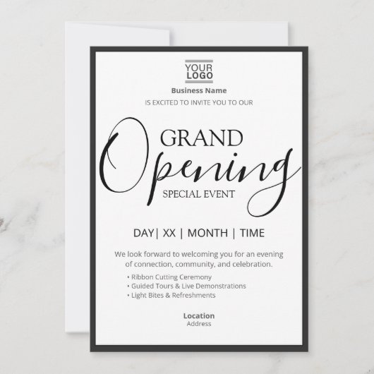 Grand Opening Special Event Kaart (Voorkant)