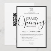 Grand Opening Special Event Kaart (Voorkant / Achterkant)