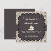 Grand Opening van het koffiehuis Kaart (Voorkant / Achterkant)