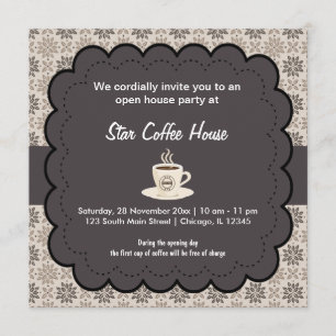 Grand Opening van het koffiehuis Kaart