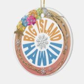 Grand ornement de ketmie de vacances d'Hawaï d'île (Gauche)