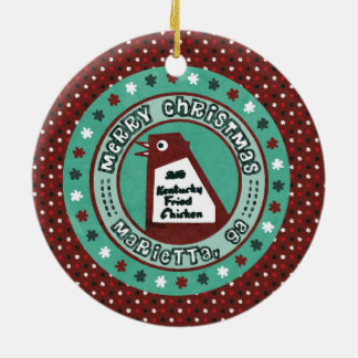 Grand ornement de Noël de poulet