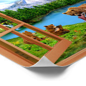 Grand Ours Wilderness Fake Window Poster (Coin)