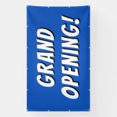 Grand Ouverture Bleue ! Banderole (Verticale)