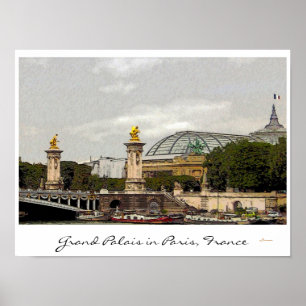 Grand Palais in Parijs, Frankrijk - fine art poste Poster