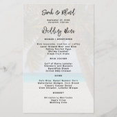 Grand Palm Tree Beach Wedding Menu Personnalisé (Devant)