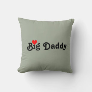 Grand Papa avec Coussin à jeter Cœur Rouge