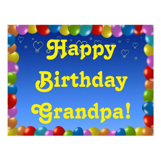 Grand Papa De Joyeux Anniversaire De Carte Postale Zazzle Be