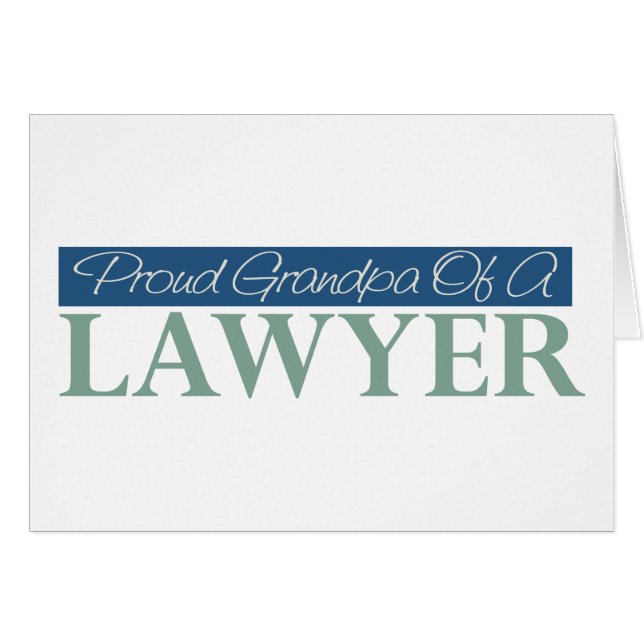 Grand-papa fier d'un avocat (Devant horizontal)