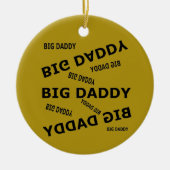 Grand papa ! Ornement en céramique (Devant)