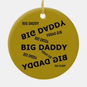 Grand papa ! Ornement en céramique (Dos)