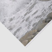 Grand papier de soie de soie à dos noir de mouette (Détail)