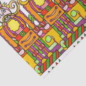 Grand papier de soie de soie de casse-noix (Détail)