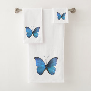 Grand papillon Morpho bleu