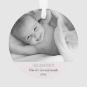 Grand-parents 1er Noël Nom personnalisé Photo (dos)