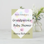 Grand-parents Baby shower Invitation (Debout devant)