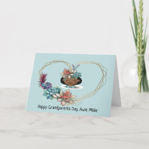 Grand-parents Carte de jour pour votre tante noire