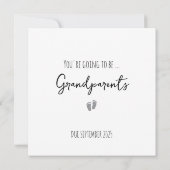 Grand-parents Carte Faire-part de grossesse simple (Dos)