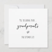 Grand-parents Carte Faire-part de grossesse simple (Dos)