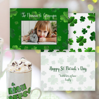 Grand-parents de la Saint-Patrick Carte de voeux p