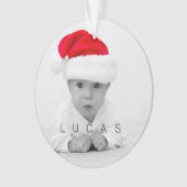 Grand-parents Joie Photo Monogramme Ornement de va (devant)