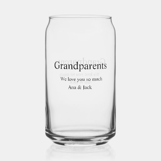 Grand-parents nous vous aimons ajouter nom simple (Recto)