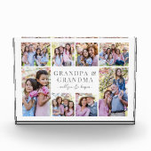 Grand-parents Photo Collage Acrylique Bloc d'image (Devant)