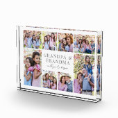 Grand-parents Photo Collage Acrylique Bloc d'image (Droite)