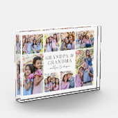 Grand-parents Photo Collage Acrylique Bloc d'image (Gauche)