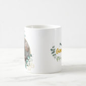 Grand-parents photo eucalyptus Wreath Coffee Mug (Centre)