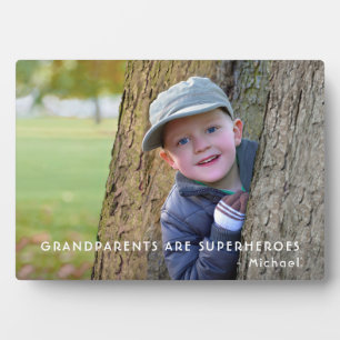 Grand-parents Photo Tabletop Plaque avec Easel