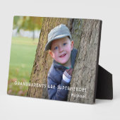 Grand-parents Photo Tabletop Plaque avec Easel (Côté)