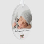 Grand-parents Premiers Noël 2 photos (devant)