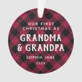 Grand-parents Premiers Noël Russe Photo Plaid (devant)