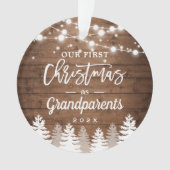 Grand-parents Premiers pins de Noël Photo (devant)