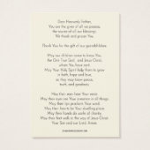 Grand-parents Prière Vitrail Religieux (Dos)