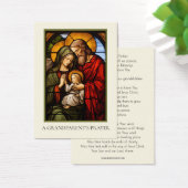 Grand-parents Prière Vitrail Religieux (Bureau)