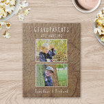 "Grand-parents sont géniaux" Puzzle personnalisé<br><div class="desc">Faites plaisir à vos grands-parents avec ce puzzle personnalisé "Grand-parents sont géniaux". S'ils aiment les puzzles, ils adoreront ce cadeau que vous pouvez facilement customiser avec vos photos et vos noms. Son design unique comprend deux photos et une typographie personnalisée, sertie contre une image de bois coupé lui donnant un...</div>