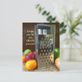 Grand Pâte, Carte postale de nourriture amusante,  (Debout devant)